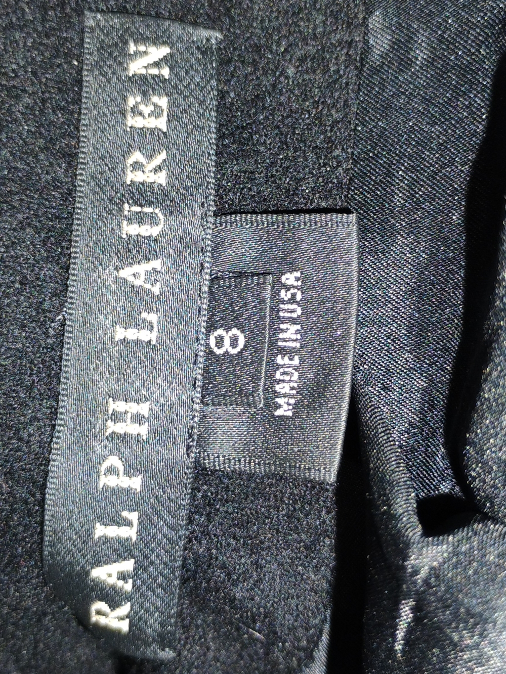 Ralph Lauren Black Label Black Wool Pea Coat with Faux Shearling Trim - Picture 4 of 11